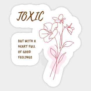 Toxic woman Sticker